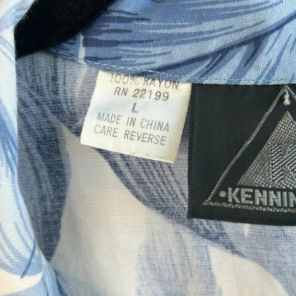 Kennington Vintage Men's Hawaiian Floral Short Sleeve Camp Shirt Size Large - Picture 2 of 7